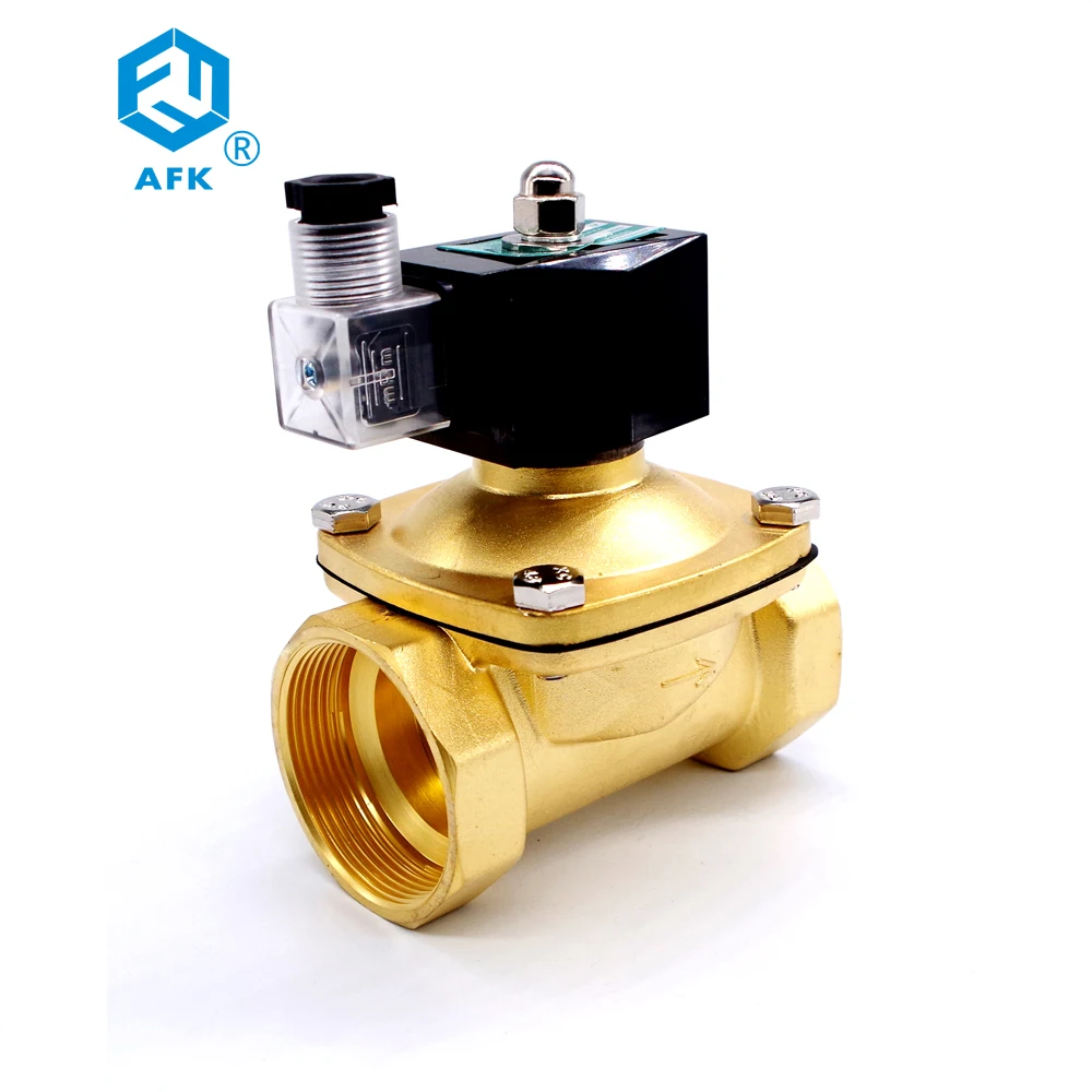 2 Way Латунь 6 бар N/C 1 1/4 &quotГазовый электромагнитный клапан 24V DC AC220V|solenoid valve 24v|solenoid