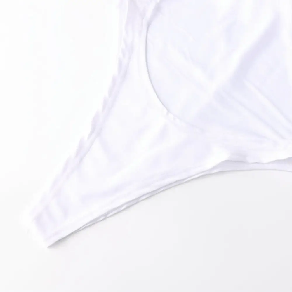 Сексуальный женский купальник с пуш-ап открытой спиной однотонный бикини