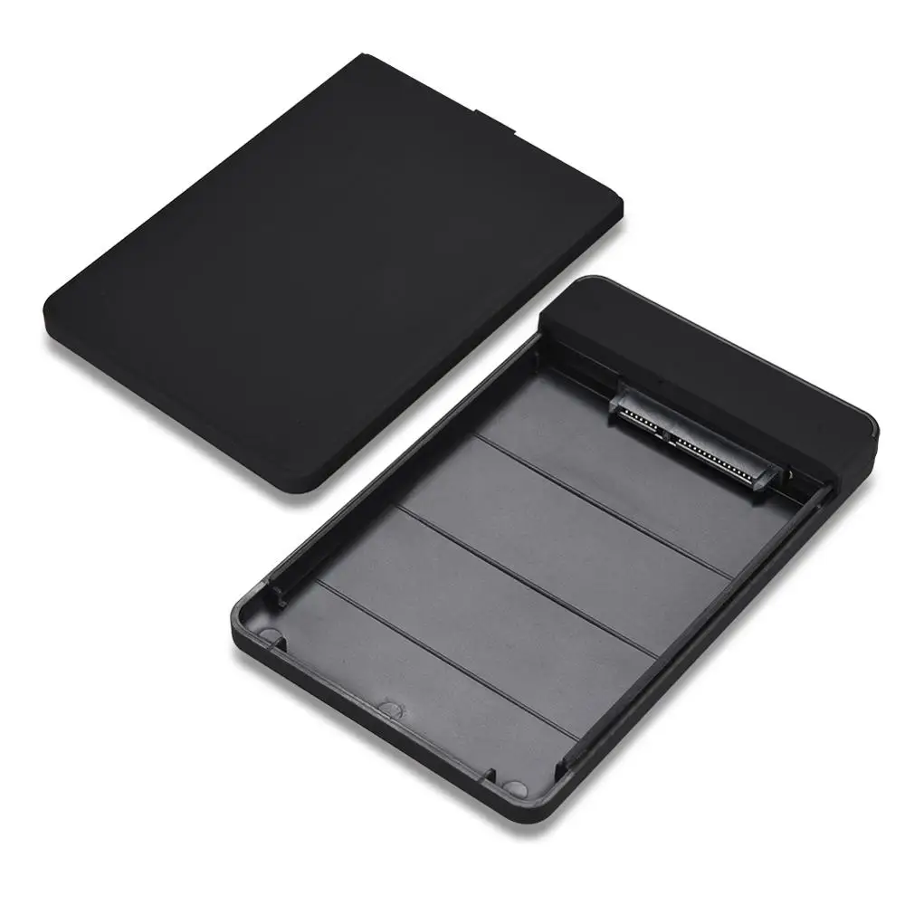 SATA для USB 3,0 HDD SSD корпус черный 2,5 дюймов внешний жесткий диск коробка портативный 1 ТБ 2 ТБ жесткий диск чехол с USB кабелем для ПК