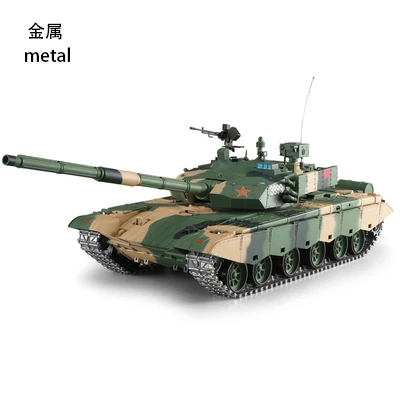 metal Version 1:16, обновленная версия, Радиоуправляемый танк, Китай, основной боевой тип, 99 танк, модель дистанционного танка, трек, звездочка, боевой танк, детская игрушка, подарок - Цвет: metal Version