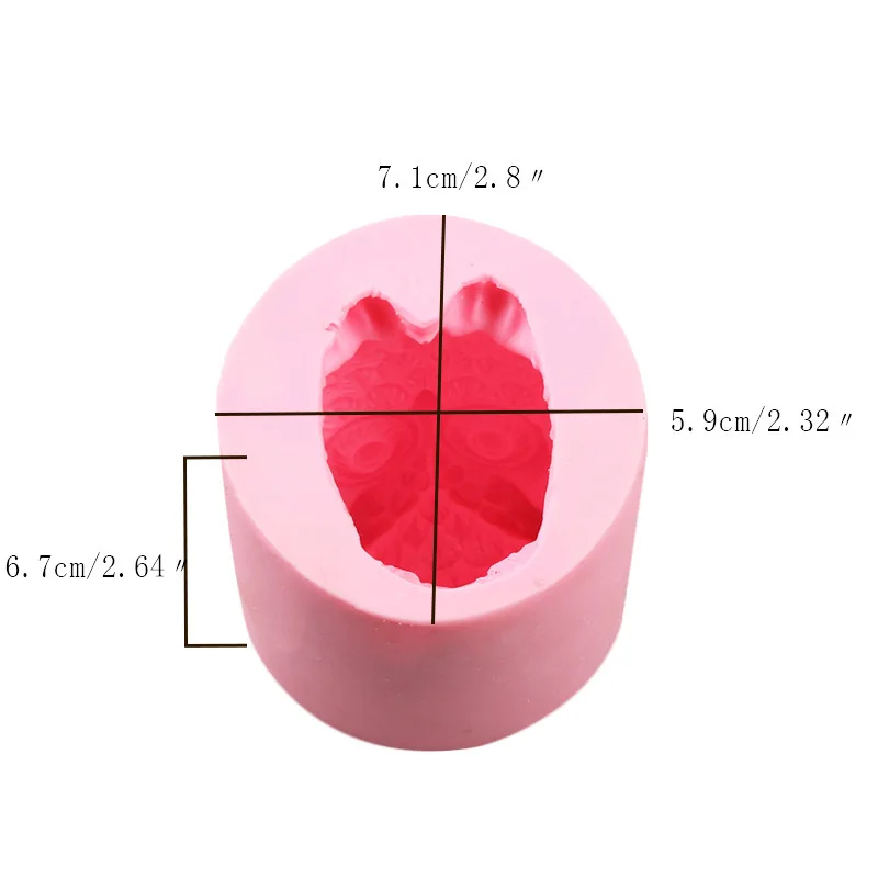 Aomily 3D сова силиконовые шоколадные помадные формы в виде животных Свеча Мыло