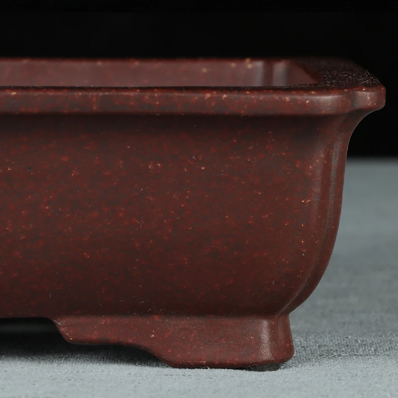 Бонсай горшок Unglaze прямоугольные цветочные горшки бассейна Китай Исин бонсай горшки садовые растения цветочный горшок фиолетовый песок вентиляция керамика