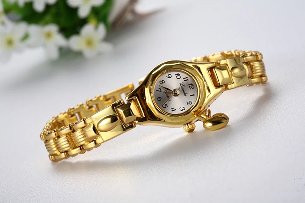 Женские Роскошные Кварцевые часы с браслетом из нержавеющей стали - купить по