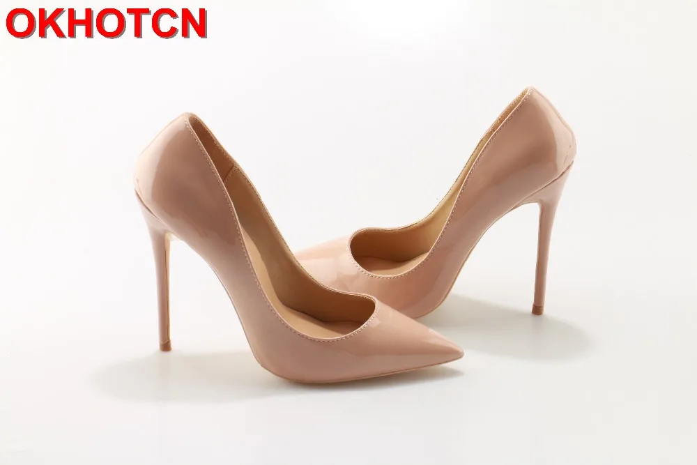 Брендовая обувь женские туфли лодочки на высоком каблуке красные 12 см свадебные