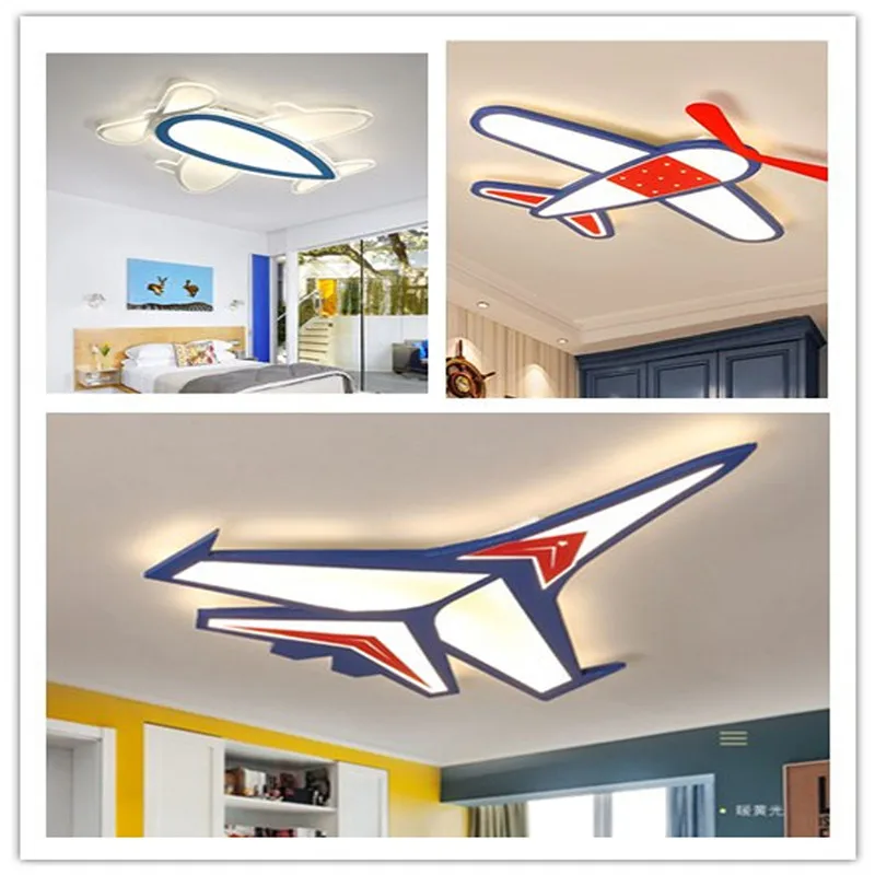 Лампа с самолетом детская комната мультфильм креативные светодиодные