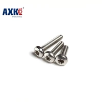 axk 100pcs m468101214161820222530 m4 torx pan head machine screw t20 torx socket pan button head machine screw