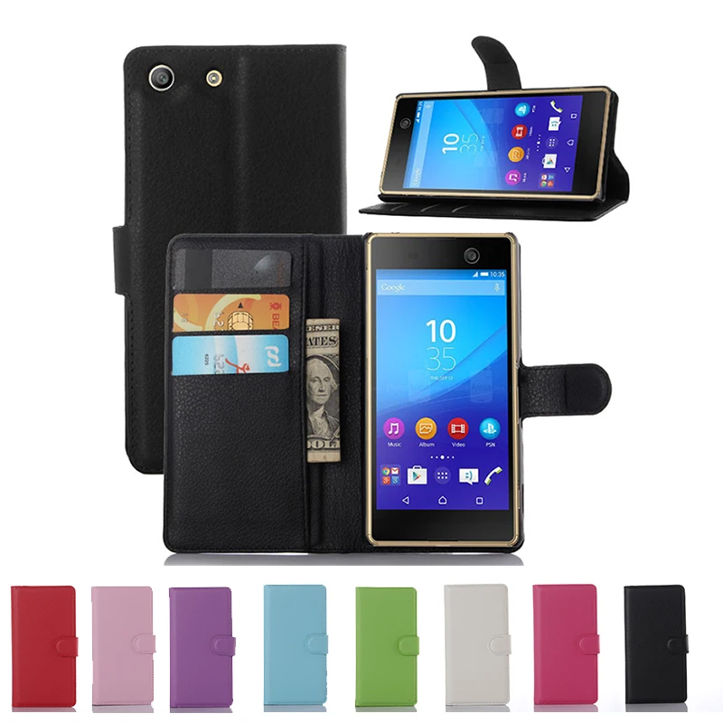 Чехол для телефона Sony Xperia M2 M4 M5 Aqua Dual кожаный чехол бумажник M 2 4 5 S50 e2303 e2333 E5603 E5606