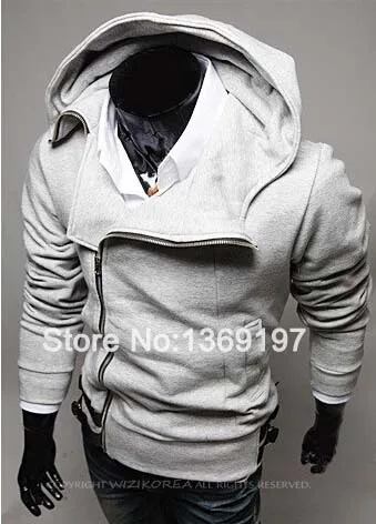 NEW Mens Slim Casual Zipper Tops Hoodie Jacket Coat Costume Cosplay Clothes 3 colors 4 Sizes M~XXL MN896 | Мужская одежда