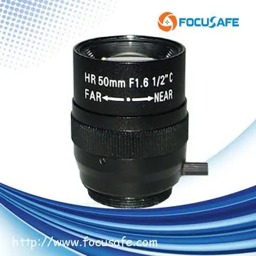 Focusafe 3 Мегапикселя HD линзы машинного зрения 50 мм 1/2 дюйма Ручная линза с