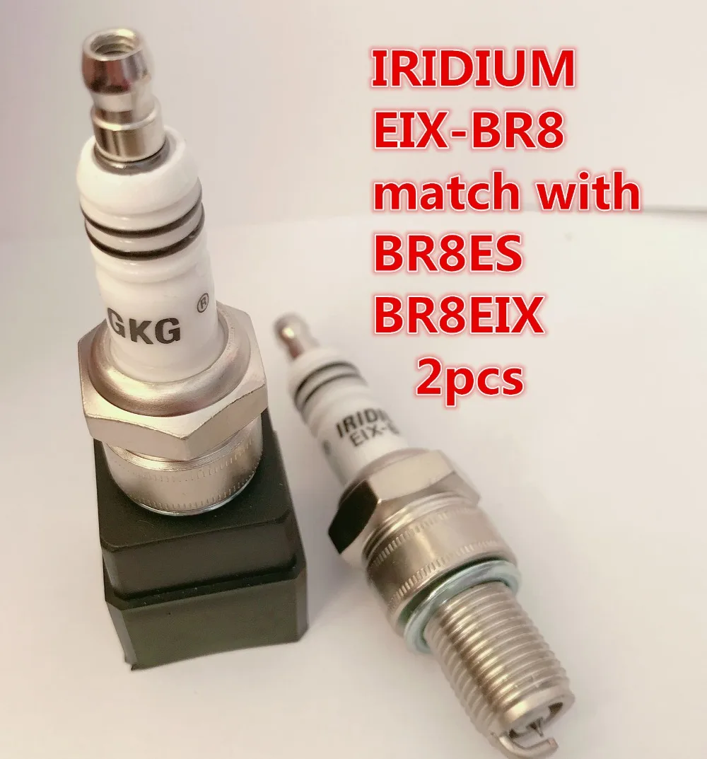 Горячая GKG иридиевая Свеча зажигания EIX BR8 2 шт. для BR8ES BR8EIX BR8EG BR8ECS 11 BR8EV IW01 24 IW24 W24ESR