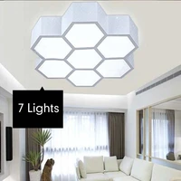 24w led ceiling lamp modern bedroom living room lights fixtures honeycomb iron acylic lampshade home lighting 110 220v