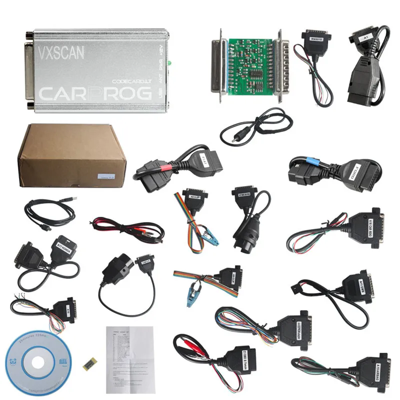 Горячая CARPROG V10.93 Carprog V10.0.5 V8.21 автомобильный Prog чип-тюнинг блока управления двигателем инструмент для ремонта автомобиля Carprog 10,93(со всеми адаптерами 21 предмета