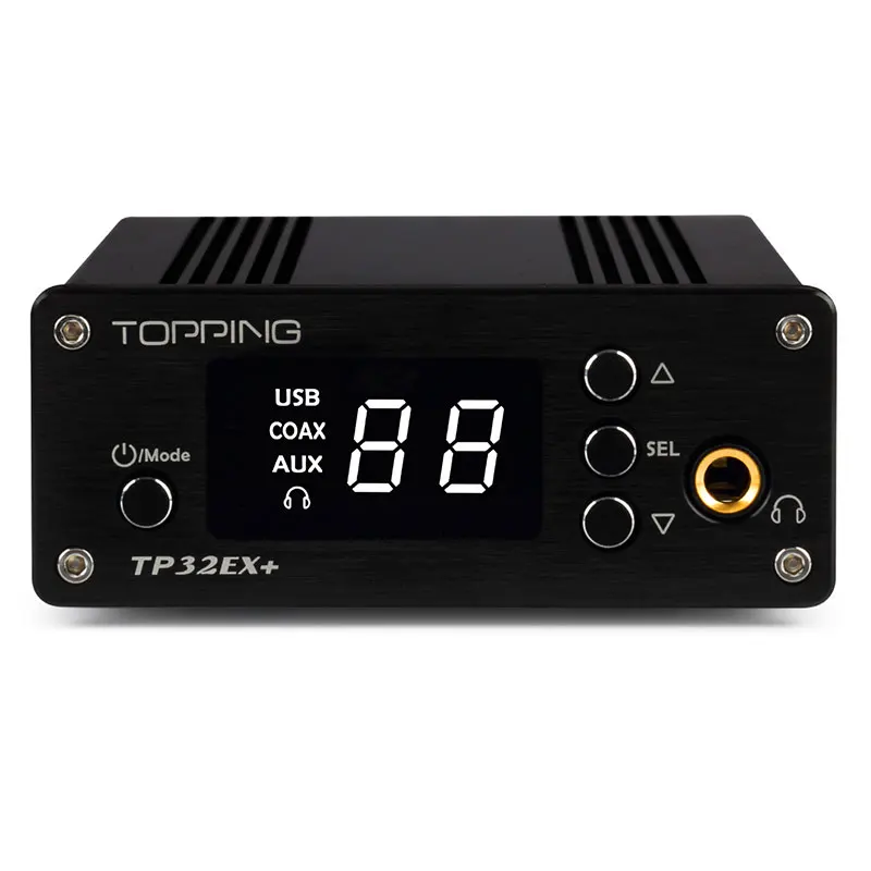 Усилители TOPPING TP32EX + Многофункциональный цифровой HiFi усилитель мощности аудио 75 Вт * 2 с коаксиальным USB DAC
