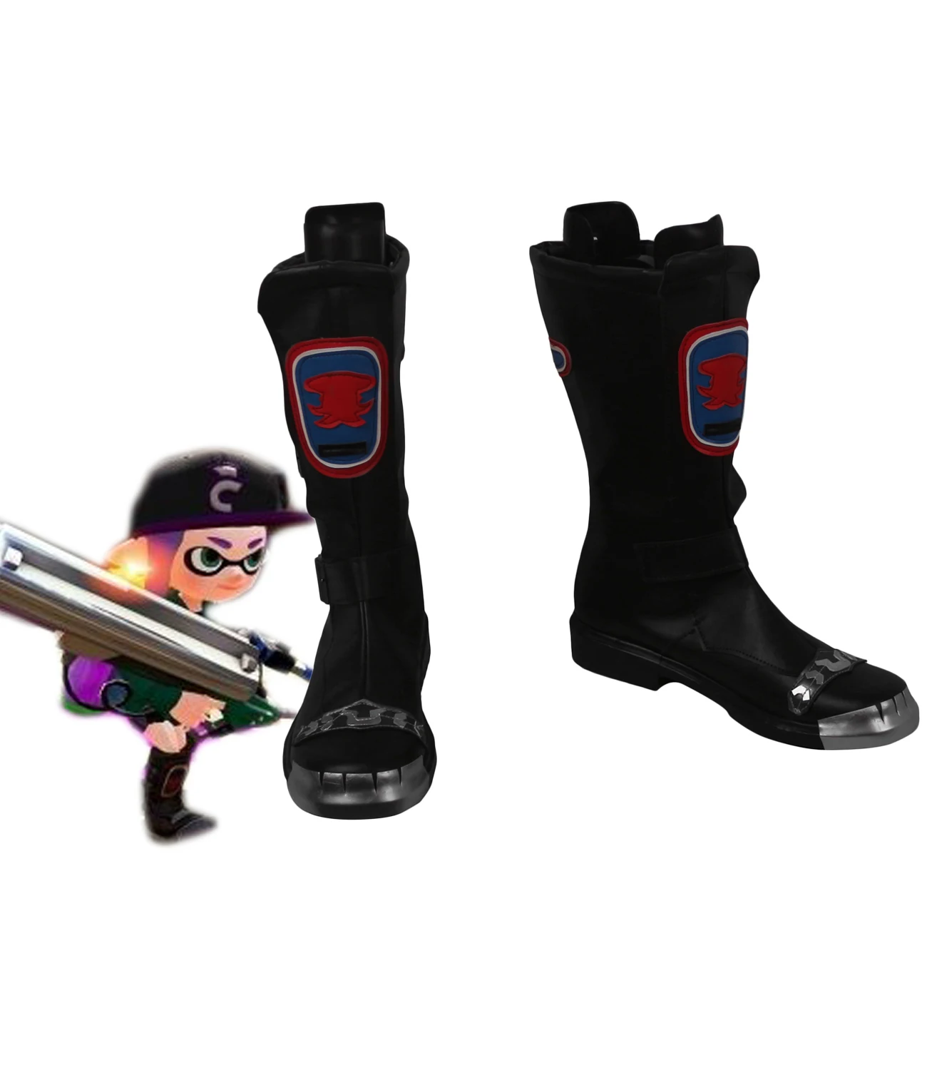 Сапоги для косплея Splatoon inklin черная обувь на заказ любой размер|Туфли| |