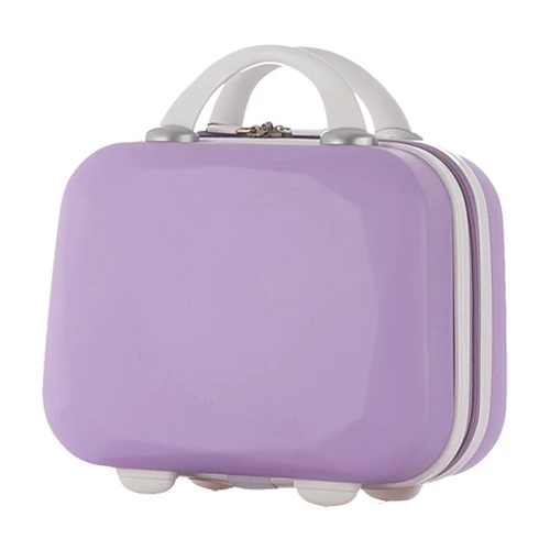 Purple Bag Маленький жесткий чехол для багажа, сумка для путешествий, Женская деловая одежда, Электронная коробка для туалетных принадлежностей Чехол для деловых аксессуаров - Цвет: Purple Bag