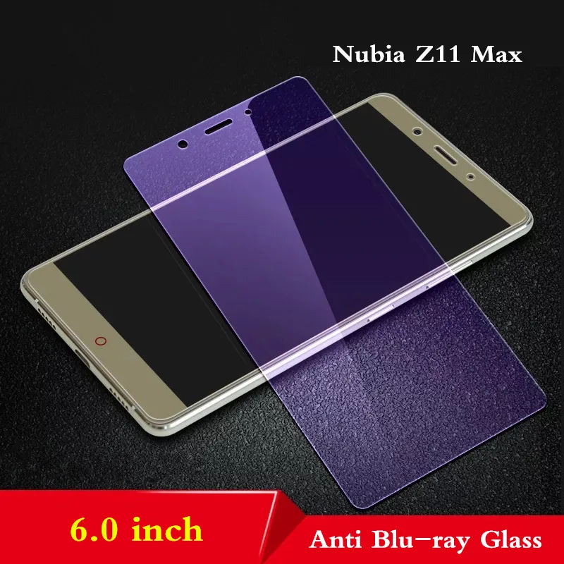 Закаленное стекло для zte Nubia Z17 Mini Z11 Mini s 9H Защитное стекло для zte Nubia Z11 max Z17 mini стеклянная пленка - Цвет: Z11 Max  Anti Bluray