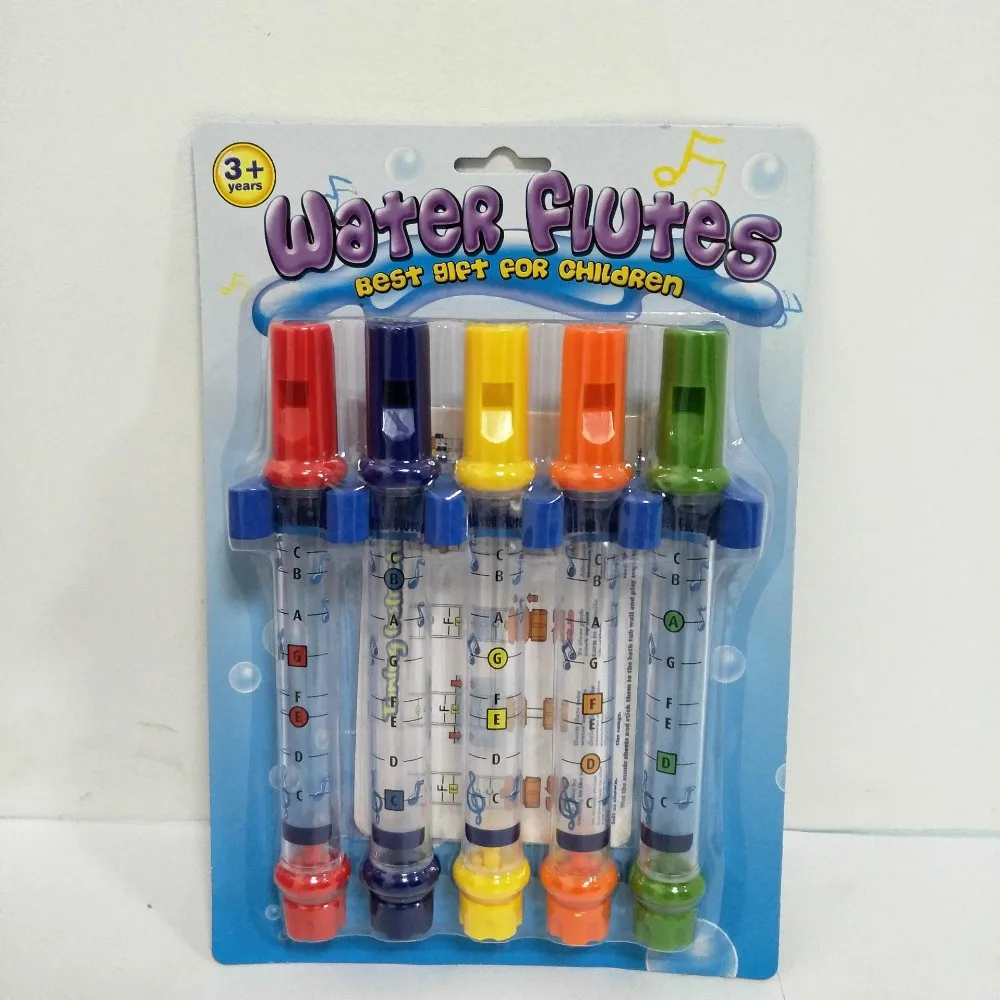 5 шт./1 ряд весело музыка звучит детские игрушки для ванной водяные флейты купания