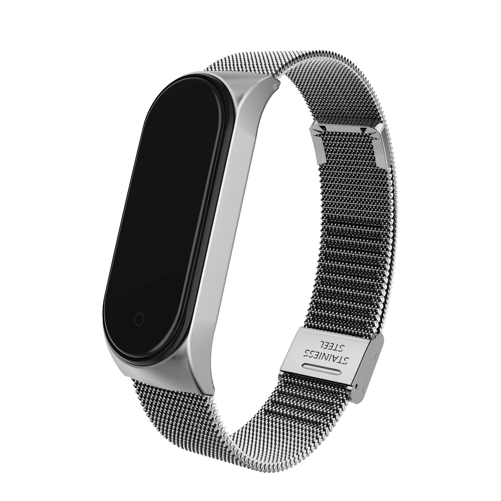 Ремешок для Mi Band 4 3 металлический ремешок из нержавеющей стали для Mi Band 4 3 ремешок совместимый браслет для Miband 4 3 браслеты Pulseira