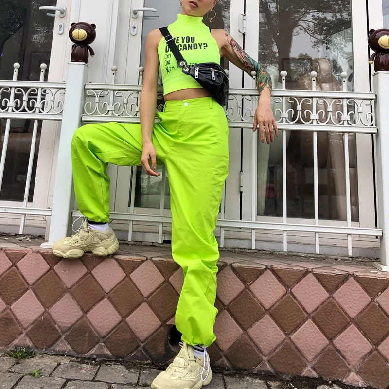 TWOTWINSTYLE, модные спортивные брюки для женщин, с высокой талией, на завязках, женские штаны, весна, повседневная одежда, новинка