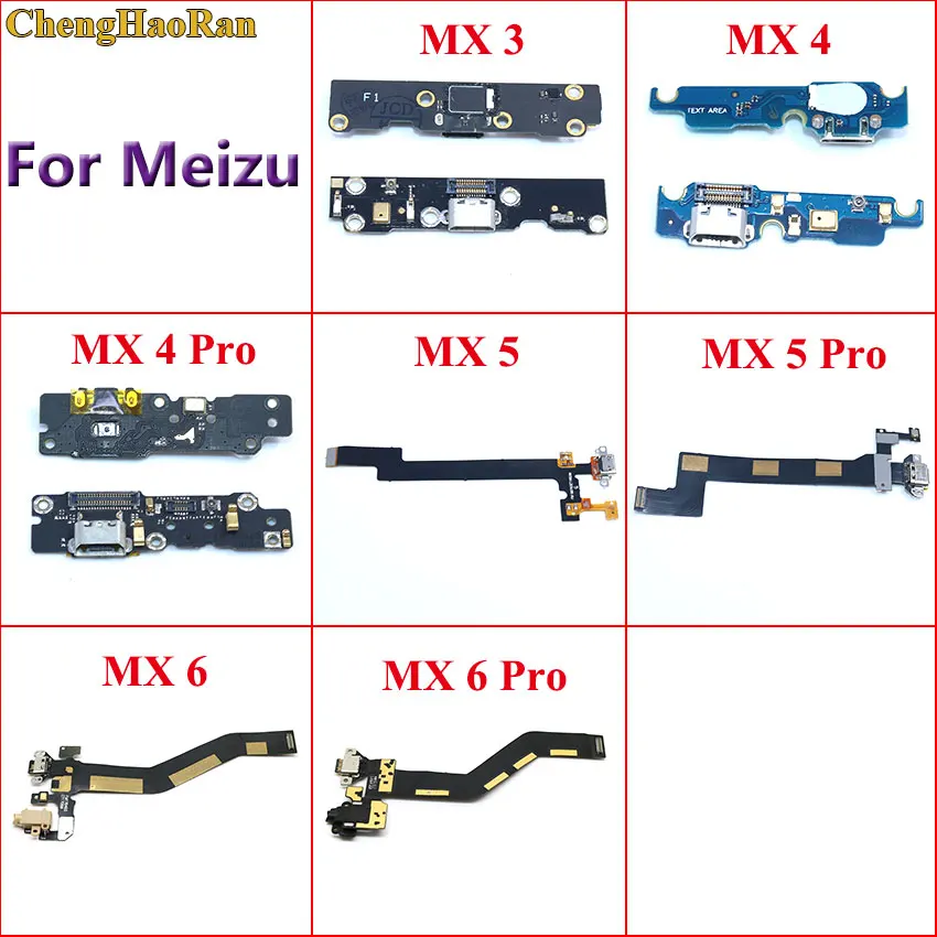 ChengHaoRan USB зарядный порт док разъем плата гибкий кабель Замена для Meizu MX3 MX4 pro MX5