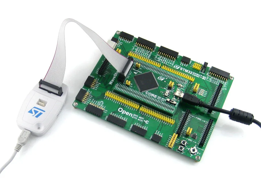 Open407I C упаковка A = STM32 плата STM32F407IGT6 ARM Cortex M4 макетная + PL2303 USB UART модуль 3 2 дюйма LCD 8