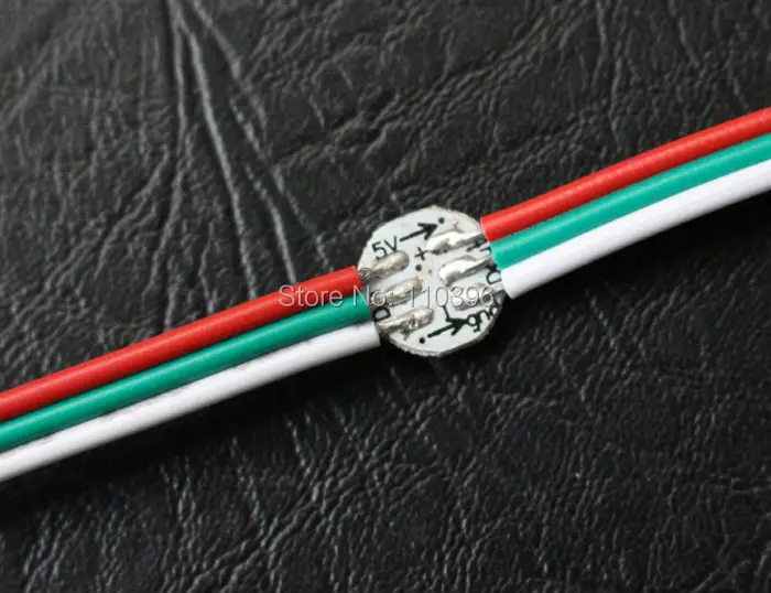 1000 шт. предварительно припаянный ws2812b радиатор с 10 см проводом dc 5 В smd 5050 rgb интегрированный ws2811 пиксельный светильник