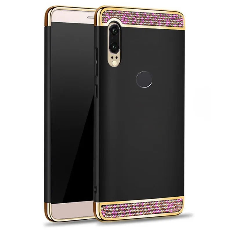 Цветной Кристальный чехол для Huawei P20 Lite pro Honor 8X 8C противоударный Жесткий ПК