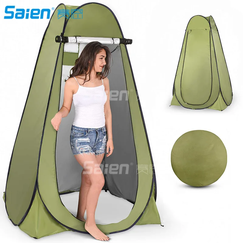 Goedkoop Pop Up Douche Tent Draagbare Kleedkamer Privacy Onderdak Met Draagtas Voor Camping Wandelen Strand Wc