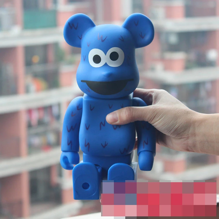 400% Be @ rbrick 11 дюймов Медвежья кунжутная печенье монстр ПВХ экшн-фигурка