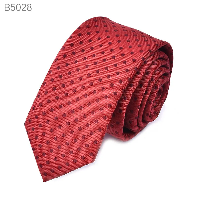 B5028 1 шт., корейский Британский Стиль, 5 см, галстук, тонкий, узкий, Повседневный, в горошек, в полоску, вечерние, для клуба, салона, паба, для мужчин, женщин, жениха, официанта, официантки - Цвет: B5028
