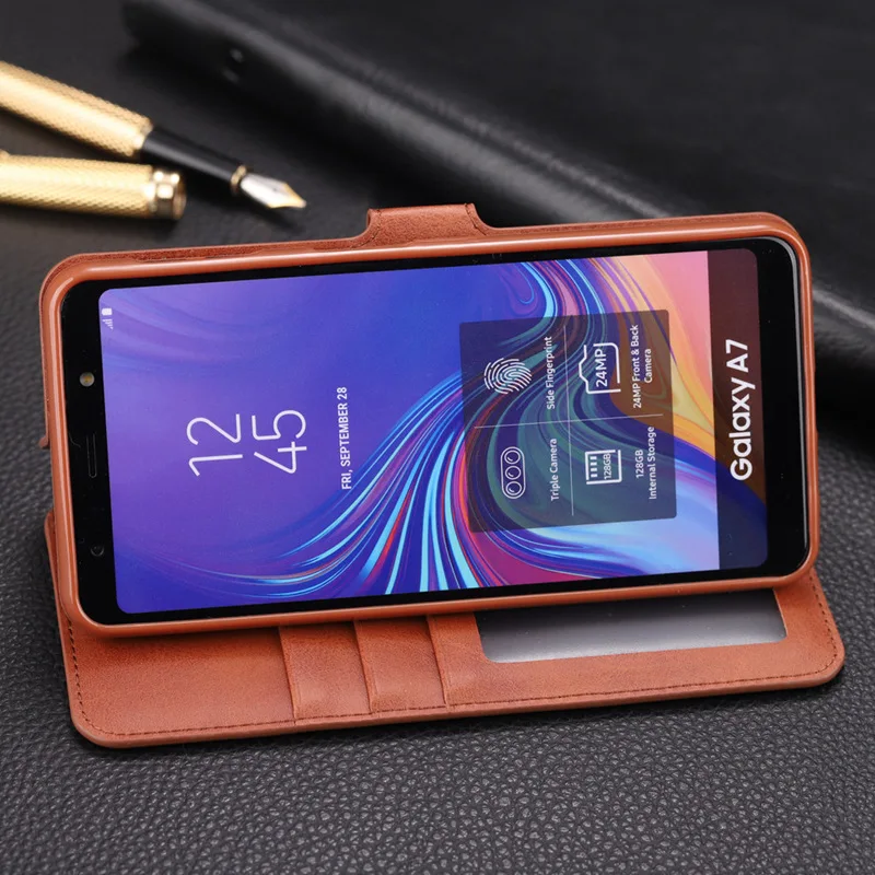 Роскошный чехол кошелек с отделением для карт Samsung Galaxy S20 Note 20 Ultra A7 A6 A8 10 Plus 2018 S10 S10e