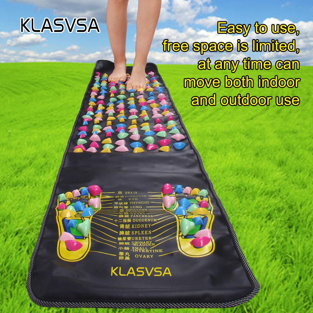 Klasvsa нога Массаж ног pad боли камень массажер Коврики ходить миостимулятор здоровья Коврики деревьев домашнего отдыха Здоровье и гигиена