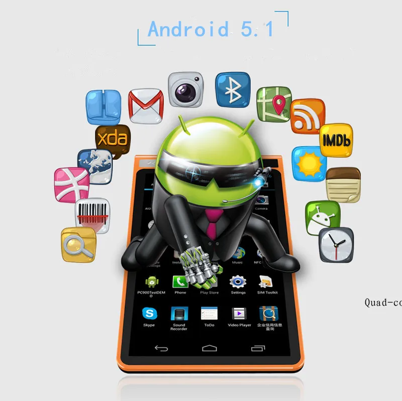 Умный Android 2/3g NFC POS платежный терминал поддержка чековый принтер с заказной камерой для 1D и 2D