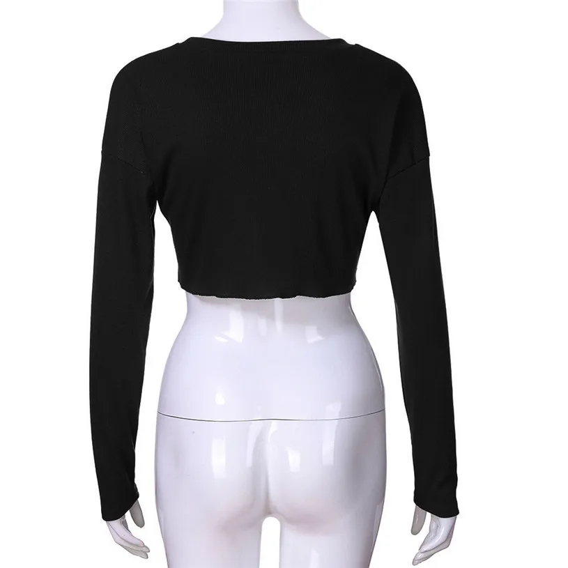 Женская укороченная рубашка с длинным рукавом сексуальные осенние модные топы