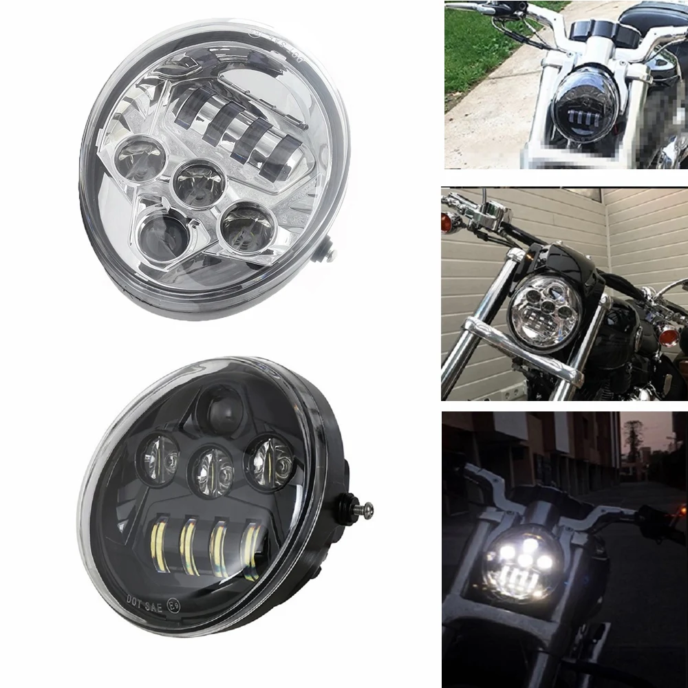 DOT E9 светодиодные фары в сборе для Harley VROD VRSC VRXSE V-Rod Muscle Screamin' Eagle CVO налобный