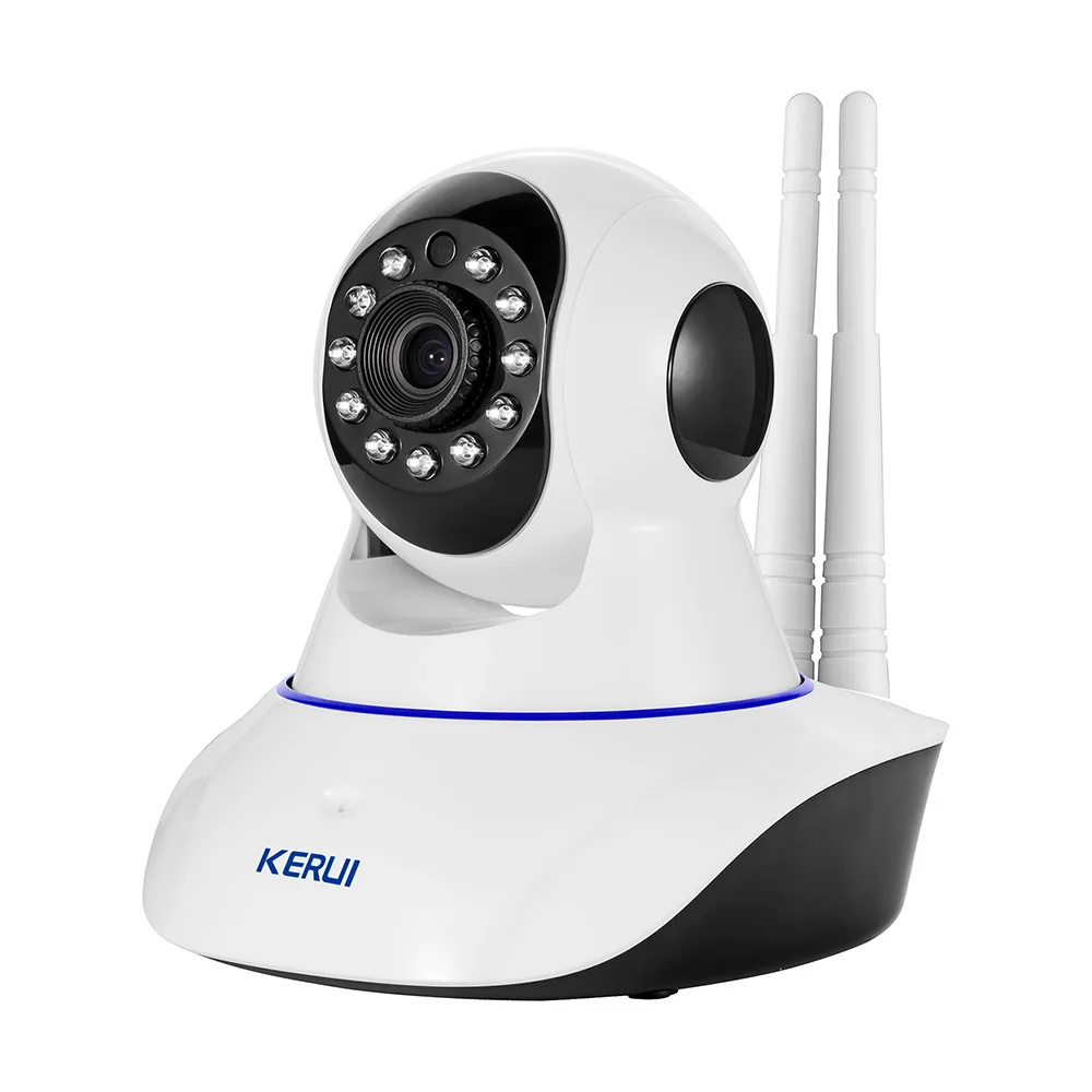 KERUI 720P Wifi Беспроводная ip-камера, сигнализация, система домашней безопасности с PIR датчиком движения, управление через приложение, ночной инфракрасный светильник