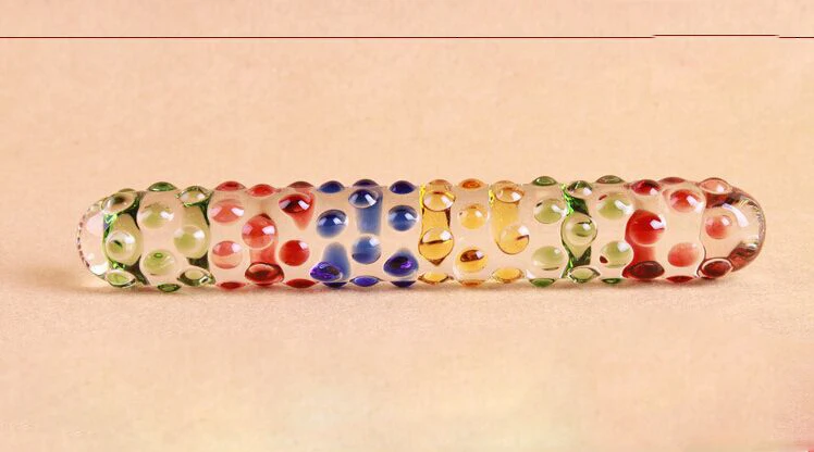 Двухсторонний Хрустальный стеклянный фаллоимитатор волшебная палочка