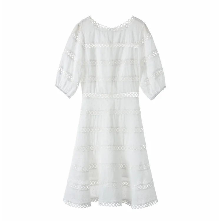 Сезон: весна лето хлопок белье женское платье 2019 с пышными рукавами выдалбливают