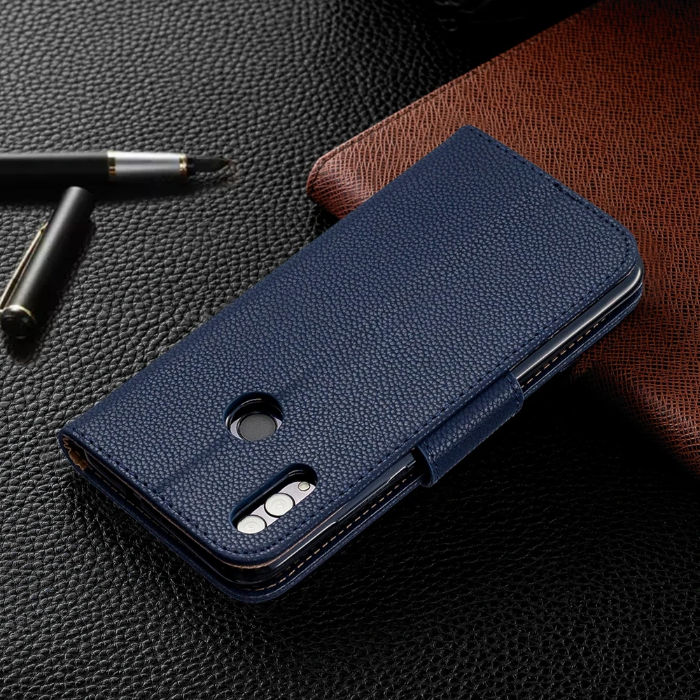 Чехол Honor 10 Lite для etui Huawei P Smart 2019 однотонный кожаный чехол Funda | Мобильные телефоны