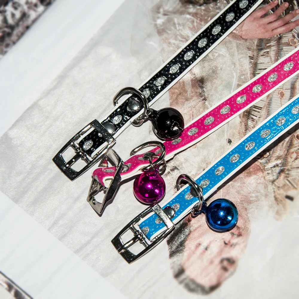 Милый Кот для домашних питомцев котенка собаки ошейники с колокольчиками