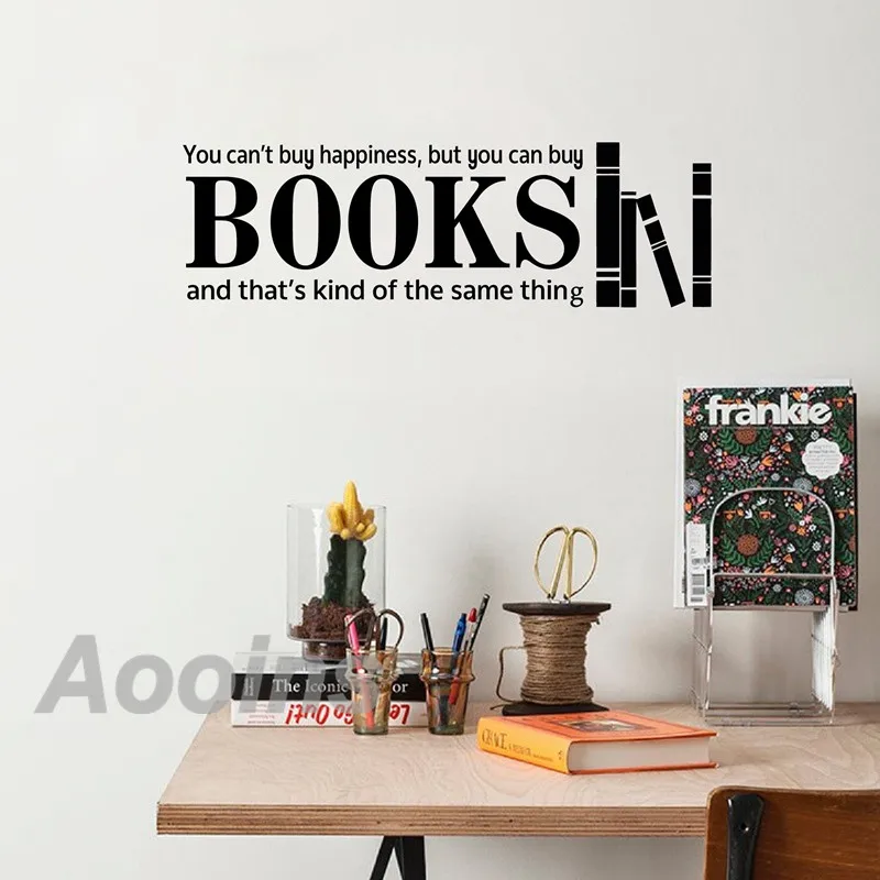 Вы можете купить книги счастье Мотивационная Цитата настенные наклейки