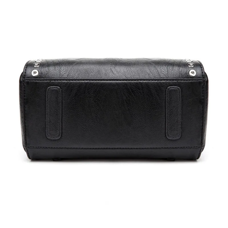 Рюкзак IMIDO Женский из мягкой кожи черный с заклепками|women backpack|women backpack brandwomen brand |