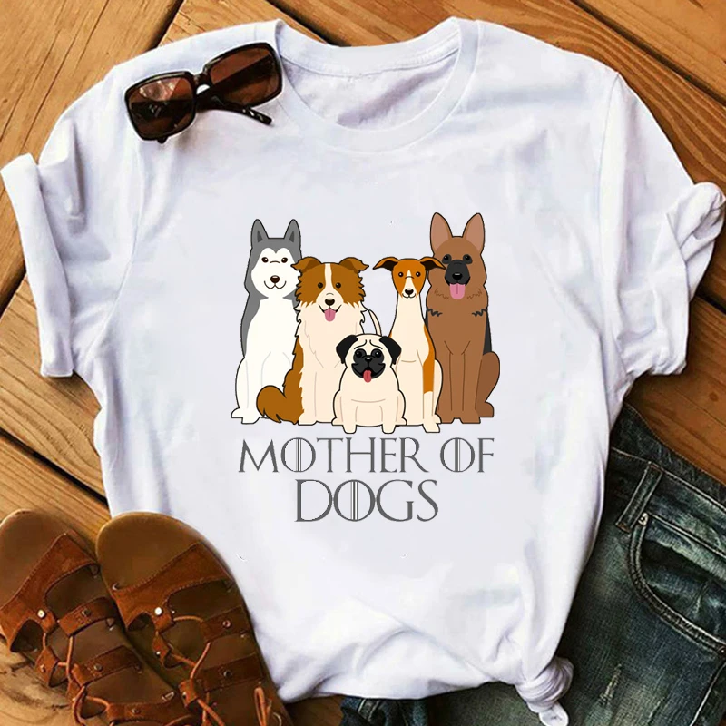 Новинка женская футболка футболки для мамы собаки Игра престолов пародия