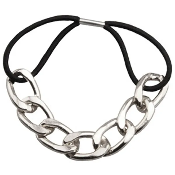 Scrunchy Metal Chain boho turban Korean Hair Accessories Tie Headband Headwear Rubber Bands Women Girls Elastic hairband |