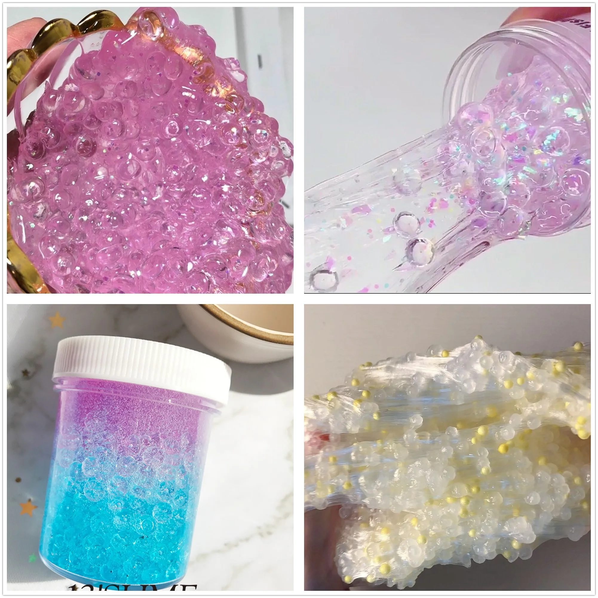 

500g Fishbowl Beads Plastic Vase Filler Ball Fish Bowl Bead For Slime Making DIY Art Craft Wedding Party Decoration