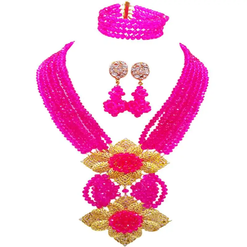 

Nice Quality Green Crystal Lady Necklace Earrings Bracelet Sets for Anniversary 6C-HL-13