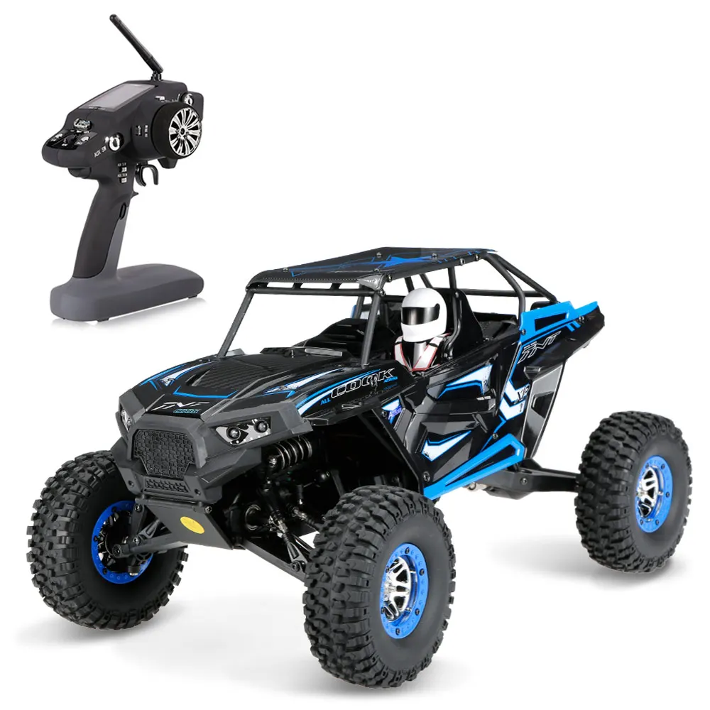 Wltoys 10428-B 1:10 RC Автомобиль 2,4G 2CH 4WD 30 км/ч Электрический матовый внедорожный Рок Гусеничный светодиодный свет RTR радиоуправляемая антигравитационная машина
