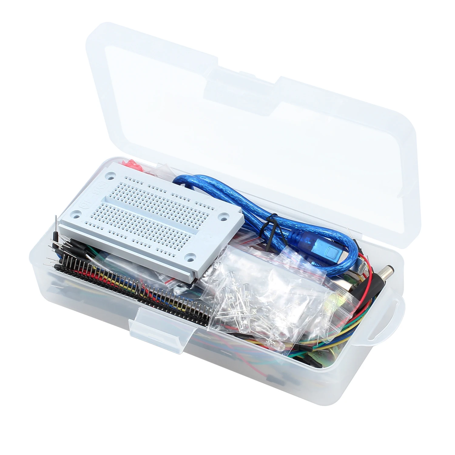 ESYNiC маленький стартовый набор для начинающих Arduino 1602 мотор LCD сервопривод светодиодный макет USB кабель+ UNO R3 Arduino-совместимая плата