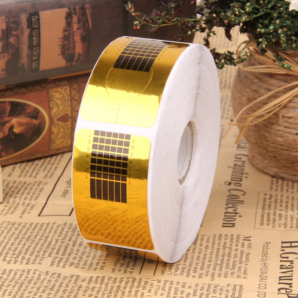 500 шт. формы для ногтей руководство искусство советы наращивания французский DIY