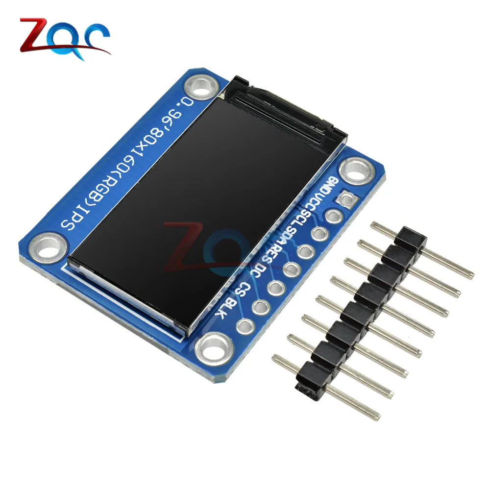 0 96 дюймов 80X160HD 65K полноцветный ЖК дисплей модуль ST7735 Привод IC 80*160 3 V IPS SPI интерфейс